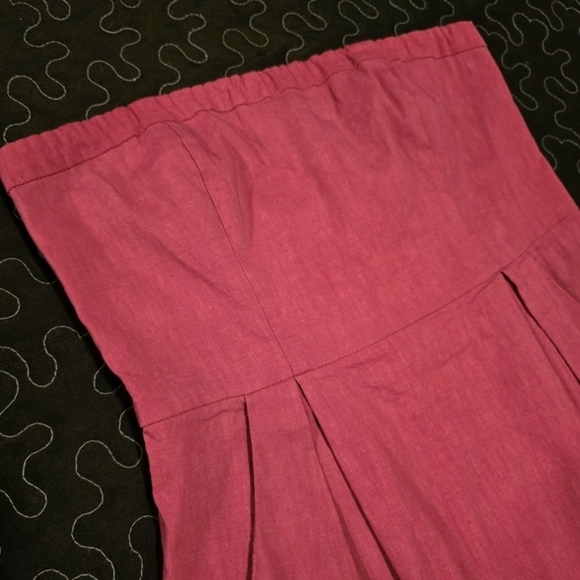 Theory Women's Straplessā Pink Dress with Pockets. Size 4 - Picture 3 of 10